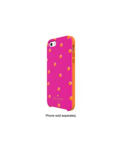 kate spade new york - Scatter Pavilion Hybrid Hard Shell Case for Apple® iPhone® 5 and 5s - Pink/Orange