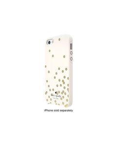 kate spade new york - Confetti Hybrid Hard Shell Case for Apple® iPhone® 5 and 5s - Gold/Cream