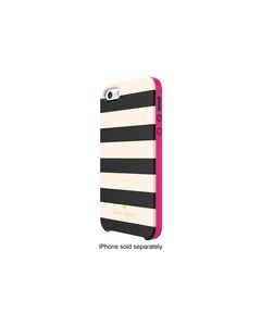 kate spade new york - Candy Stripe Hybrid Hard Shell Case for Apple® iPhone® 5 and 5s - Cream/Black