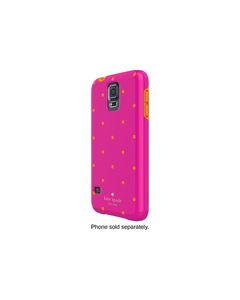 kate spade new york - Scatter Pavilion Hybrid Hard Shell Case for Samsung Galaxy S 5 Cell Phones - Pink/Orange