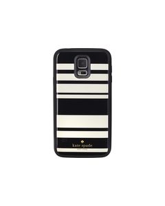 kate spade new york - offGRID Fairmont Stripe External Battery Case for Samsung Galaxy S 5 Cell Phones - Black/Cream