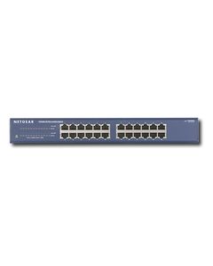 NETGEAR - ProSafe 24-Port 10/100/1000 Gigabit Rackmount Ethernet Switch - Blue