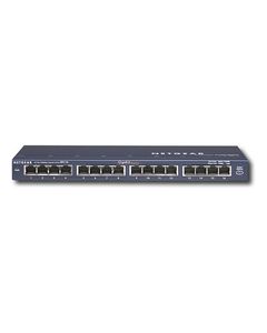 NETGEAR - ProSafe 16-Port 10/100/1000 Gigabit Ethernet Switch - Blue