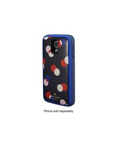 kate spade new york - Trapping Dots offGRID External Battery Case for Samsung Galaxy S 5 Cell Phones - Navy