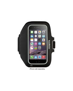 Belkin - Sport-Fit Plus Armband Case for Apple® iPhone® 6 and 6s - Black