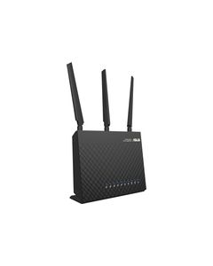 Asus - WirelessAC1900 Dual-Band Gigabit Wireless Router - Black