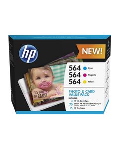 HP - 564 3-Pack Ink Cartridges - Cyan/Magenta/Yellow