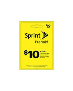 Sprint Prepaid - $10 Top-Up Prepaid Card - Yellow