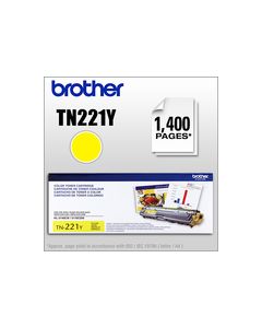 Brother - TN221Y Toner Cartridge - Yellow