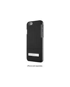 Platinum - Protective Case with Kickstand and Holster for Apple® iPhone® 6 - Black