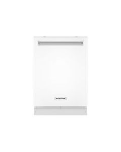 KitchenAid - 24" Top Control Built-In Dishwasher with Stainless-Steel Tub - White