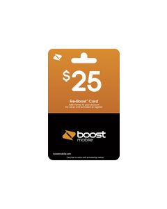 Boost Mobile - $25 Re-Boost Prepaid Phone Card