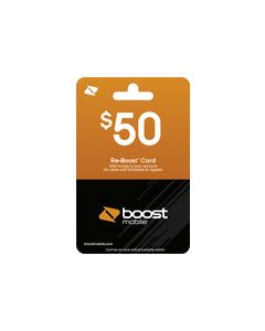 Boost Mobile - $50 Re-Boost Prepaid Phone Card