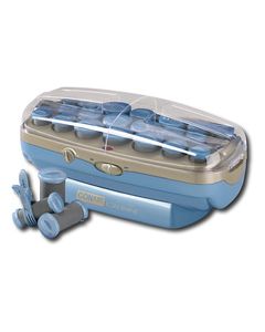 Conair - Instant Heat Ion Shine Hair Setter with 20 Multisize Rollers - Blue/Gray