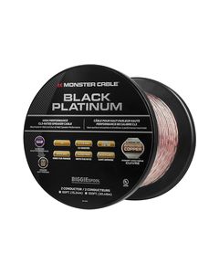 Monster - Black Platinum XP Clear Jacket 50' In-Wall Compact Speaker Cable - Clear/Copper