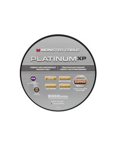 Monster - Platinum XP Clear Jacket MKIII 100' Compact Speaker Cable - White