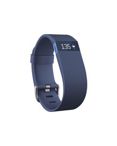 Fitbit - Charge HR Activity Tracker + Heart Rate (Large) - Blue