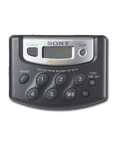 Sony - Portable Digital AM/FM Radio with Weather Band - Black