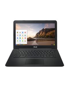 Asus - 13.3" Chromebook - Wi-Fi + 4G LTE - Intel Celeron - 2GB Memory - 16GB eMMC Flash Memory - Black