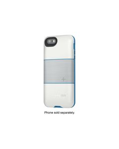 Logitech - Protection [+] Power External Battery Case for Apple® iPhone® 5 and 5s - Winter White/Blue