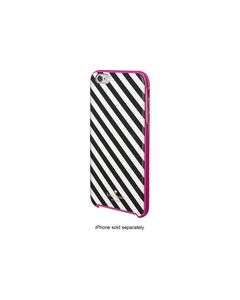 kate spade new york - Diagonal Stripe Hybrid Hard Shell Case for Apple® iPhone® 6 Plus - Black/Cream