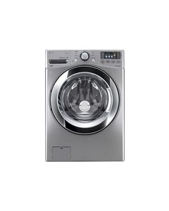 LG - 4.3 Cu. Ft. 9-Cycle High-Efficiency Steam Front-Loading Washer - Graphite Steel