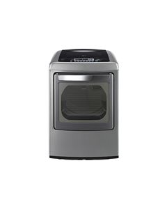 LG - SteamDryer 7.3 Cu. Ft. 12-Cycle Steam Gas Dryer - Graphite Steel