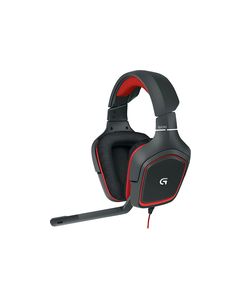 Logitech - G230 Over-the-Ear Gaming Headset - Black/Red