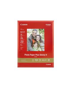 Canon - 20-Pack 8.5" x 11" Glossy Photo Paper - White