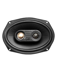 Polk Audio - 6" x 9" 3-Way Coaxial Speakers with Polymer-Composite Cones (Pair) - Black