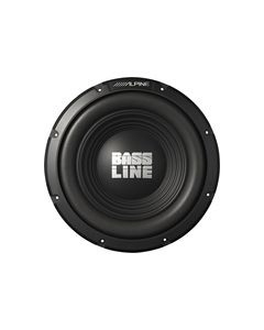 Alpine - Bassline 12" Single-Voice-Coil 4-Ohm Subwoofer - Black