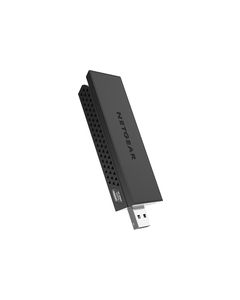 NETGEAR - AC1200 Wireless-AC High-Gain Wi-Fi USB 3.0 Adapter - Black