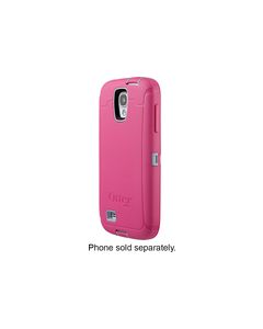 OtterBox - Defender Series Case for Samsung Galaxy S 4 Mobile Phones - Powder Gray/Blaze Pink