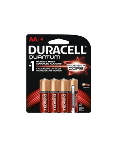 Duracell - Quantum AA Batteries (4-Pack) - Red