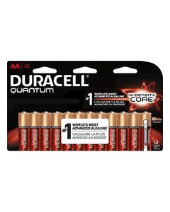 Duracell - Quantum AA Batteries (12-Pack) - Red