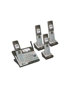 AT&T - CLP99483 Connect to Cell DECT 6.0 Expandable Phone System with Digital Answering System - Black/Gray