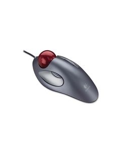 Logitech - Trackman Trackball Mouse - Silver