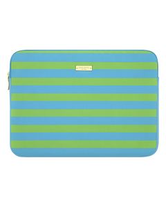 kate spade new york - Candy Stripe Shamrock/Firoza Sleeve for 13" Apple® MacBook® - Green