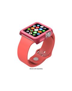 Speck - CandyShell Fit Case for Apple Watch™ 38mm - Crimson Red/Splash Pink