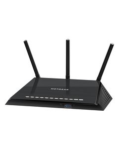 NETGEAR - Wireless-AC Dual-Band Gigabit Router with 4-Port Ethernet Switch - Black