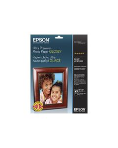 Epson - 20-Count 8" x 10" Glossy Photo Paper - White