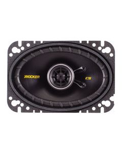 Kicker - CS464 4" x 6" Coaxial Car Speakers (Pair) - Black