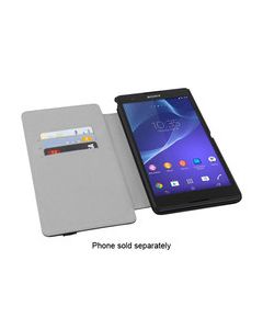 Incipio - Watson Wallet Folio Case for Sony Xperia T2 Ultra Cell Phones - Black