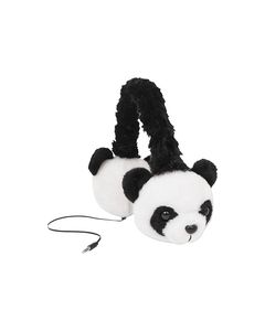 ReTrak - Animalz Panda Over-the-Ear Headphones - Black/White