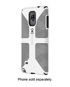 Speck - Candyshell Grip Case for Samsung Galaxy Note 4 Cell Phones - White/Black