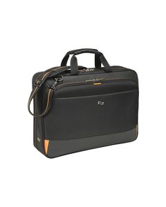 Solo - Urban Ultra Portfolio Laptop Briefcase - Black/Orange