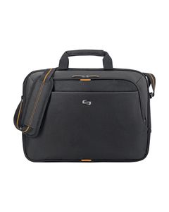 Solo - Urban Laptop Briefcase - Black/Orange