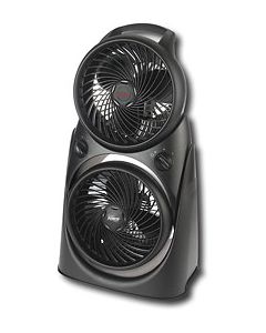 Honeywell - 2-in-1 Floor Air Circulator Fan - Black