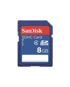 SanDisk - 8GB SDHC Memory Card - Blue