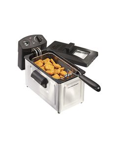 Hamilton Beach - 12-Cup Deep Fryer - Stainless-Steel